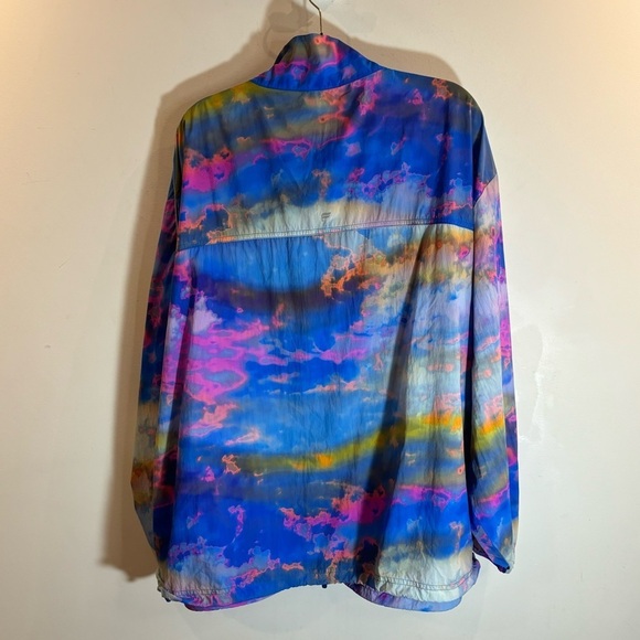 FABLETICS Sz 4X 100Nylon Flyweight Tie-Dye Windbreaker unlined Athletic Jacket - Picture 4 of 10